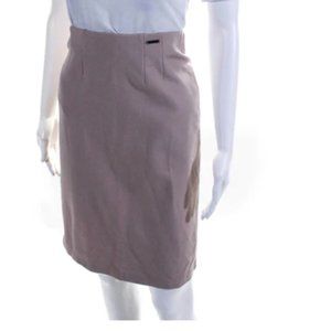 T Tahari Dusty Pink Pull-on Modal Midi-Length Skirt, Size Small